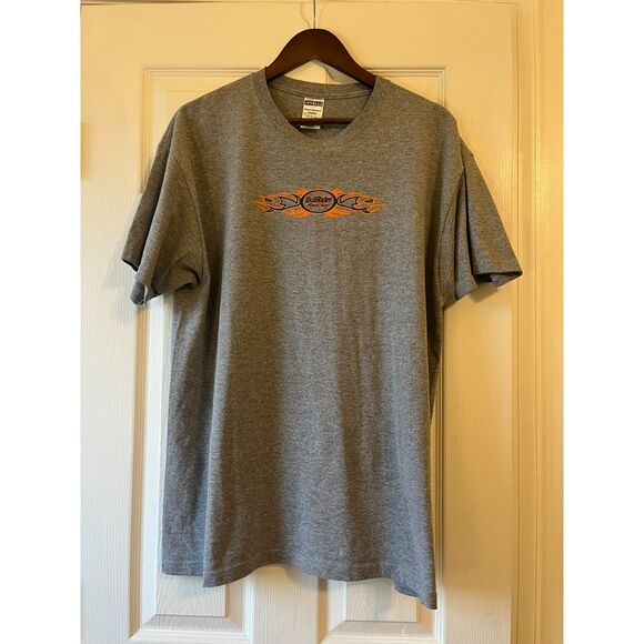 Vintage Bull Rider Outlaw Racing Car Graphic Tee Y2K - Size XL - Picture 1 of 5